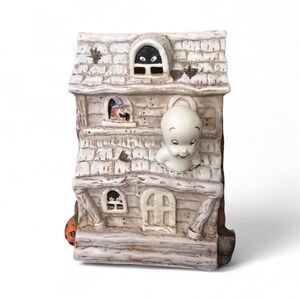 Vintage 1986 Casper Ghost Porcelain Halloween Haunted House Night Light